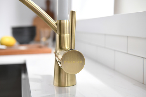 Смеситель для кухни Paulmark SIEGEN Si213111-BrW на мойку бронза - фото 3